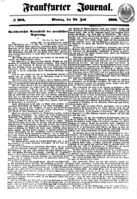 Frankfurter Journal Montag 25. Juli 1859