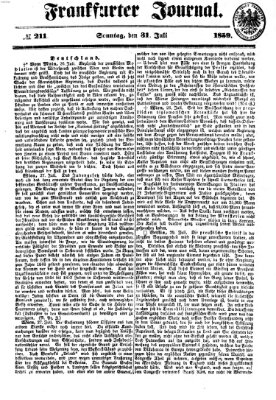 Frankfurter Journal Sonntag 31. Juli 1859