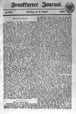 Frankfurter Journal Dienstag 2. August 1859