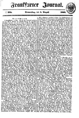 Frankfurter Journal Donnerstag 4. August 1859