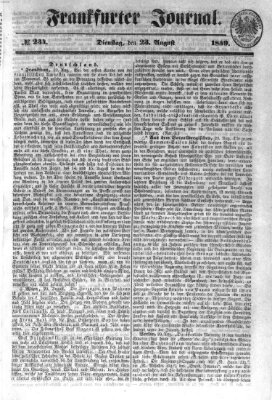 Frankfurter Journal Dienstag 23. August 1859