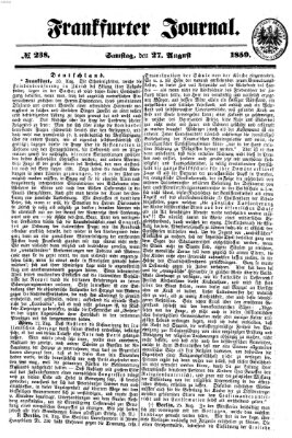 Frankfurter Journal Samstag 27. August 1859