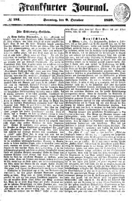 Frankfurter Journal Sonntag 9. Oktober 1859