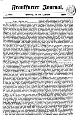 Frankfurter Journal Sonntag 23. Oktober 1859