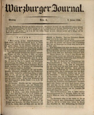 Würzburger Journal Montag 6. Januar 1834