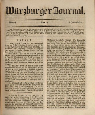 Würzburger Journal Mittwoch 8. Januar 1834