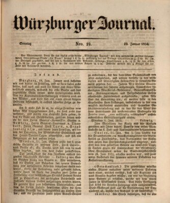 Würzburger Journal Sonntag 19. Januar 1834