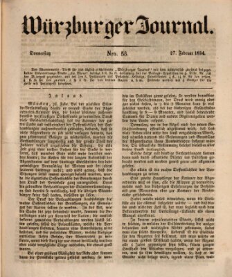 Würzburger Journal Donnerstag 27. Februar 1834