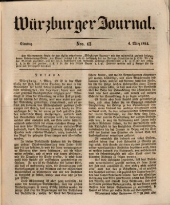 Würzburger Journal Dienstag 4. März 1834