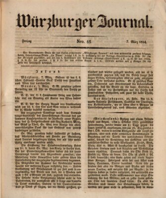 Würzburger Journal Freitag 7. März 1834