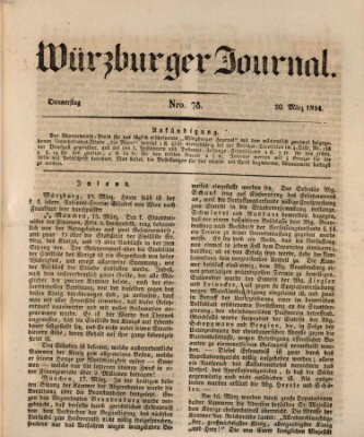 Würzburger Journal Donnerstag 20. März 1834