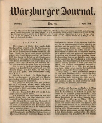Würzburger Journal Montag 7. April 1834