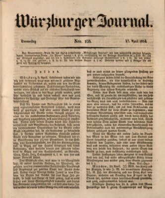 Würzburger Journal Donnerstag 17. April 1834