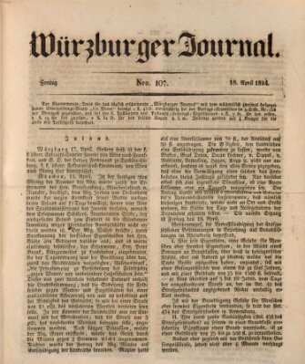 Würzburger Journal Freitag 18. April 1834