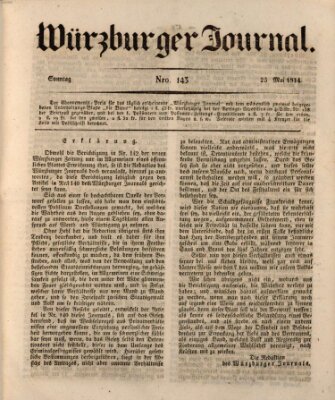 Würzburger Journal Sonntag 25. Mai 1834