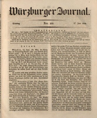 Würzburger Journal Dienstag 17. Juni 1834