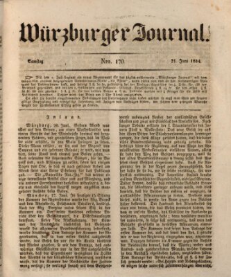 Würzburger Journal Samstag 21. Juni 1834