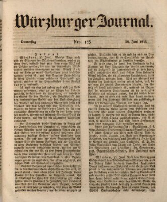 Würzburger Journal Donnerstag 26. Juni 1834