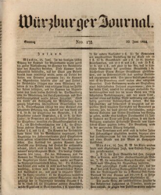 Würzburger Journal Sonntag 29. Juni 1834