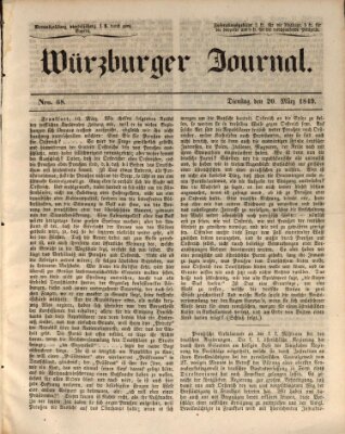 Würzburger Journal Dienstag 20. März 1849