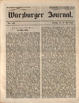 Würzburger Journal Samstag 19. Mai 1849