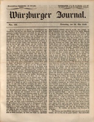 Würzburger Journal Donnerstag 24. Mai 1849