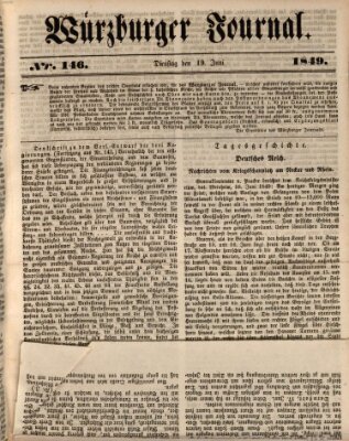 Würzburger Journal Dienstag 19. Juni 1849