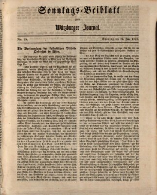 Würzburger Journal Sonntag 24. Juni 1849