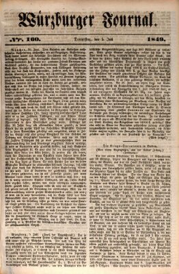 Würzburger Journal Donnerstag 5. Juli 1849