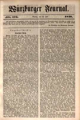 Würzburger Journal Montag 23. Juli 1849