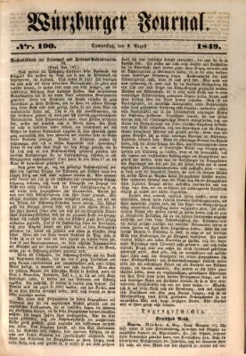 Würzburger Journal Donnerstag 9. August 1849