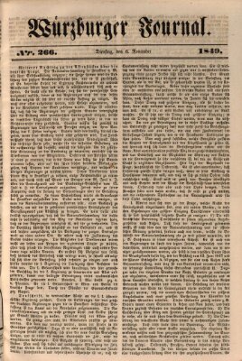 Würzburger Journal Dienstag 6. November 1849