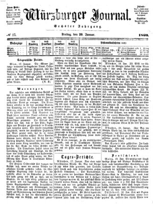 Würzburger Journal Freitag 20. Januar 1860