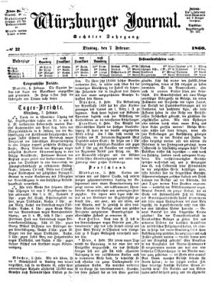 Würzburger Journal Dienstag 7. Februar 1860