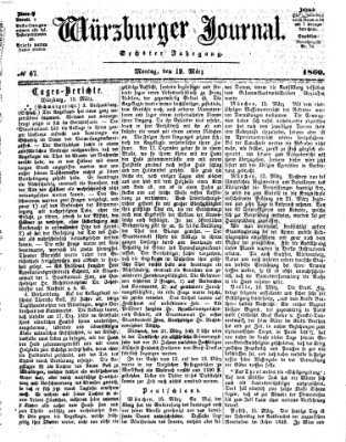 Würzburger Journal Montag 19. März 1860