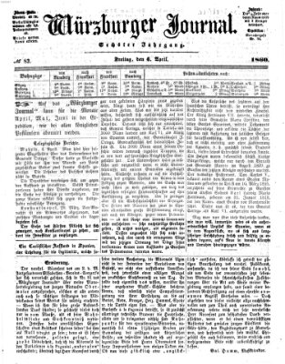 Würzburger Journal Freitag 6. April 1860