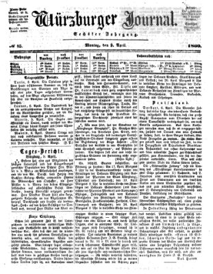 Würzburger Journal Montag 9. April 1860