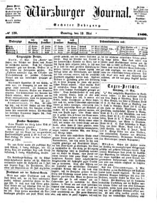 Würzburger Journal Samstag 19. Mai 1860