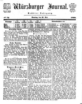 Würzburger Journal Samstag 26. Mai 1860