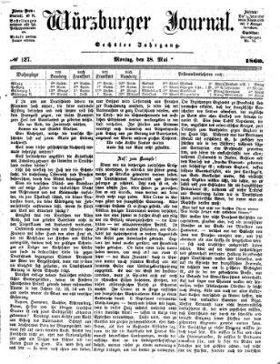 Würzburger Journal Montag 28. Mai 1860