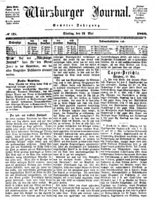 Würzburger Journal Dienstag 29. Mai 1860