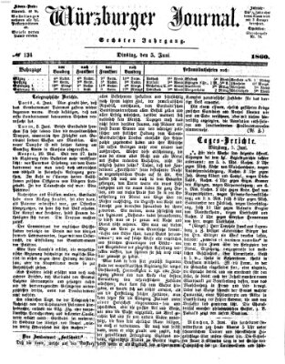 Würzburger Journal Dienstag 5. Juni 1860