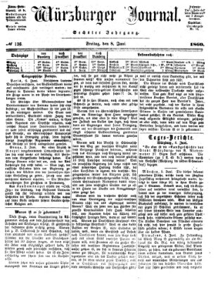 Würzburger Journal Freitag 8. Juni 1860