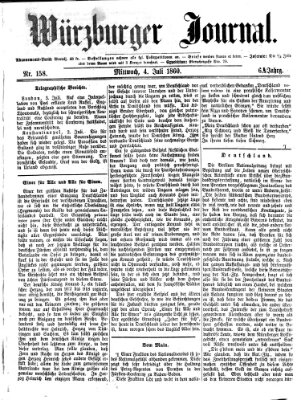 Würzburger Journal Mittwoch 4. Juli 1860