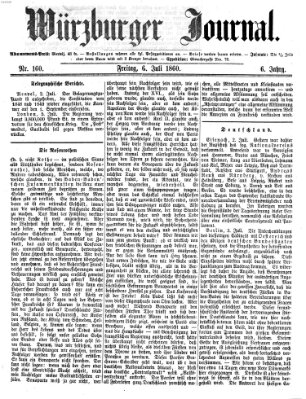 Würzburger Journal Freitag 6. Juli 1860