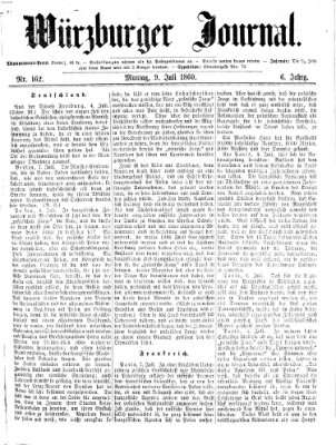 Würzburger Journal Montag 9. Juli 1860