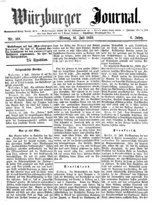 Würzburger Journal Montag 16. Juli 1860