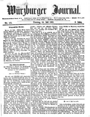 Würzburger Journal Dienstag 24. Juli 1860