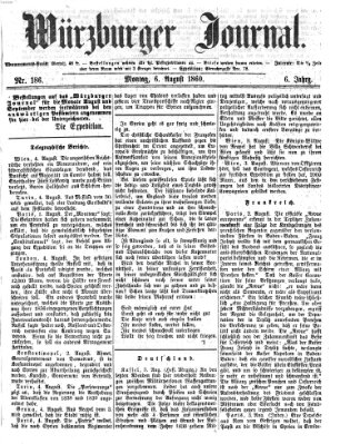 Würzburger Journal Montag 6. August 1860