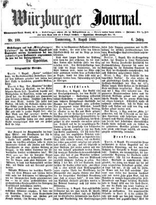 Würzburger Journal Donnerstag 9. August 1860